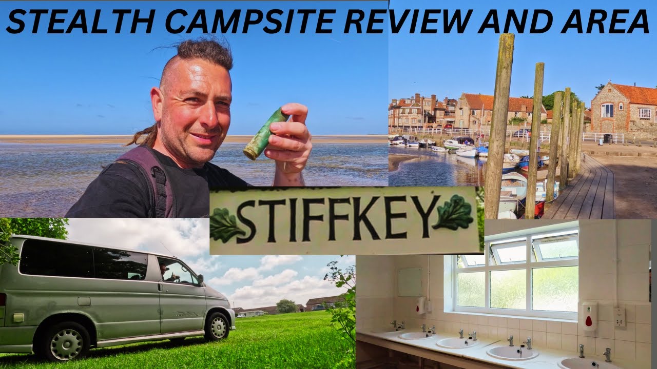 STEALTH CAMPSITE REVIEW AND LOCAL AREA IN STIFFKEY NORFOLK.MAZDA BONGO CAMPERVAN ADVENTURE