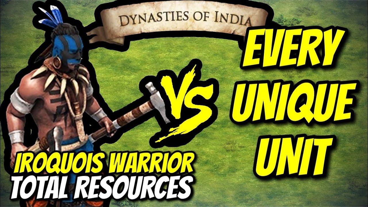 IROQUOIS WARRIOR vs EVERY UNIQUE UNIT (Total Resources) | AoE II: DE