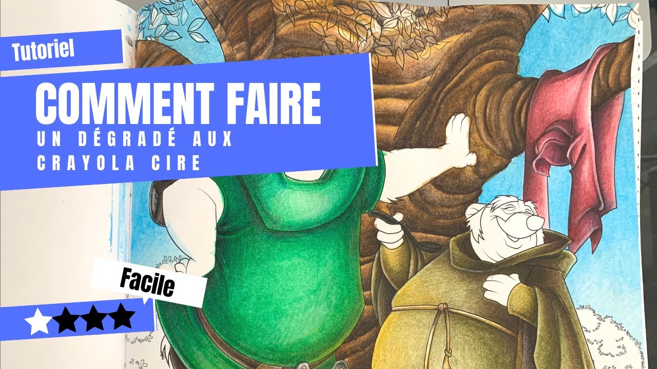 Tutoriel Coloriage // Comment faire un dégradé aux crayola cire?