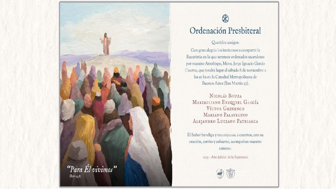 Catedral de Buenos Aires. Ordenaciones Sacerdotales. Sábado 8 de noviembre de 2025.