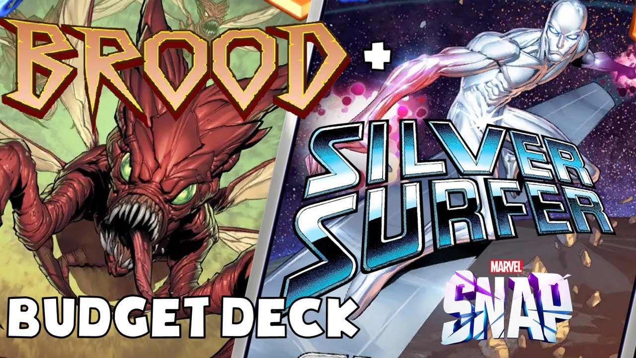 Surfing on a Budget! Silver Surfer & Brood + Series 1/2 cards - Marvel Snap