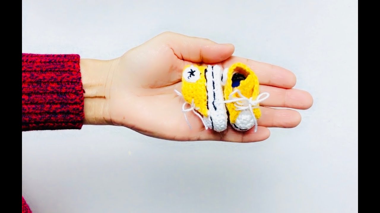 Tutorial #3  Mini Converse a croché!!😱😱✨️