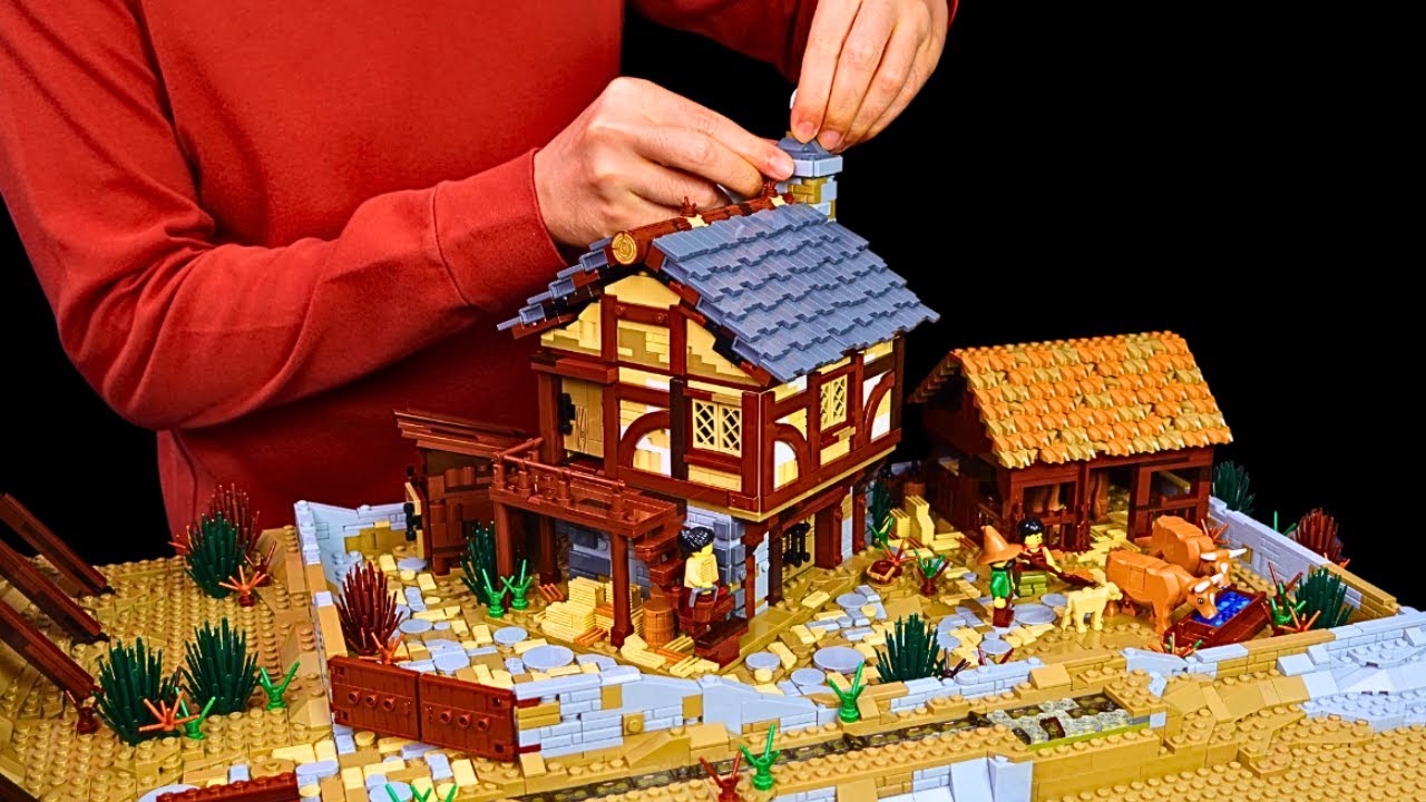 I Built a Medieval Dairy Farm in Lego