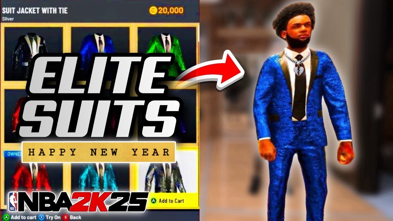HOW TO GET ELITE SUITS IN NBA 2K25! NEW YEARS APPAREL AVAILABLE!