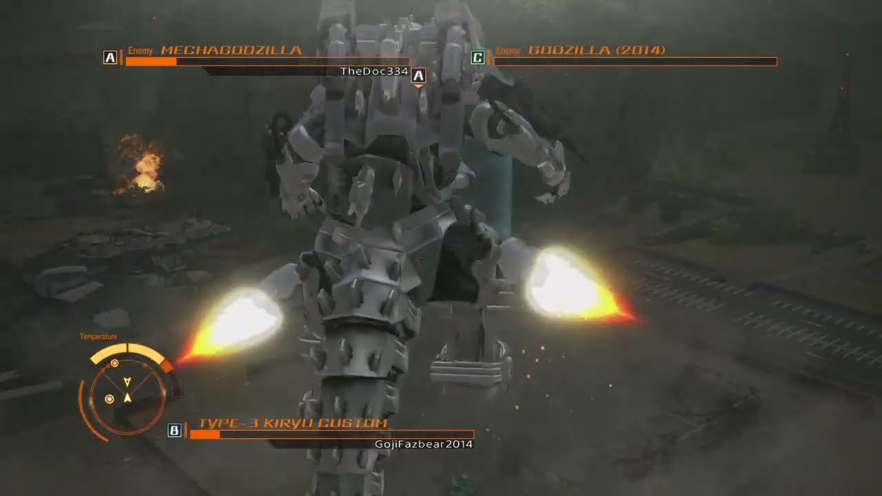 GODZILLA ps4 online battle: Kiryu vs Godzilla 2014 and Mechagodzilla 1974