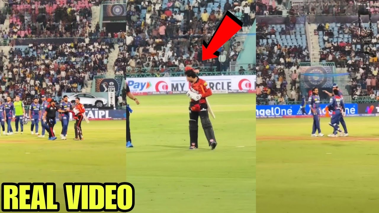 Abhishek Sharma Vs Digvesh Rathi Fight Full Video || Lsg Vs Srh || 19 May || Abhishek Fight Digvesh