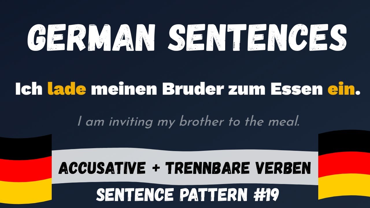 Learn German: 300+ Sentences with Direct Objects and Separable Verbs | Sentence Pattern 19