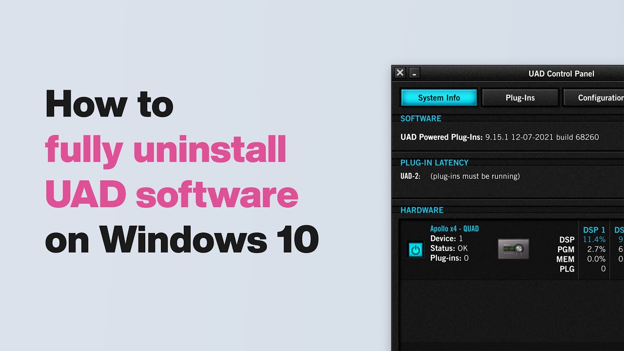 Поддержка UA: как удалить программное обеспечение UAD в Windows 10