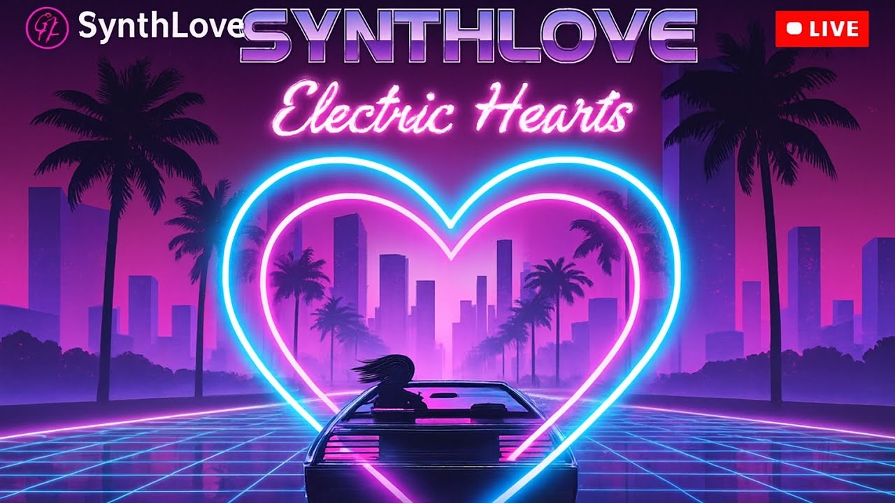 You're driving in 1984 and it's raining... Electric Hearts – 80s Romantic Synthwave (Midnight Drive)