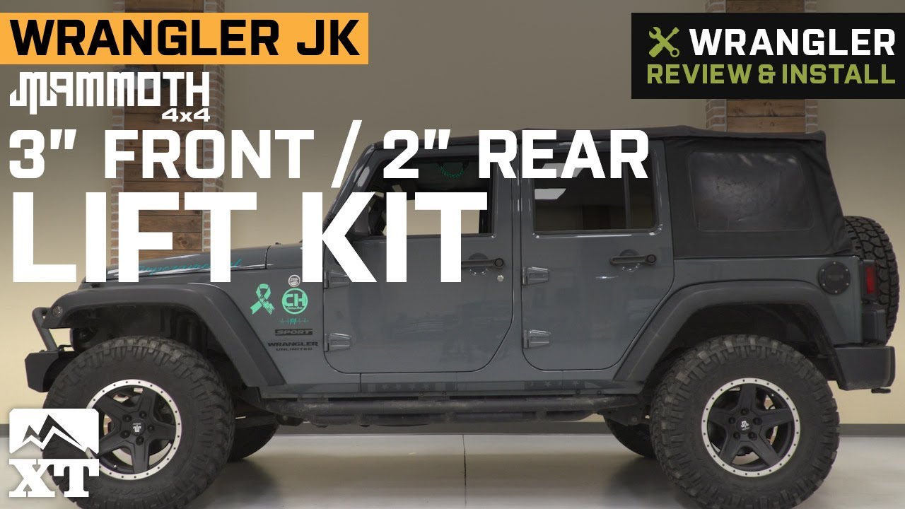 Jeep Wrangler JK Mammoth 3 in. Front / 2 in. Rear Lift Kit Review & Install