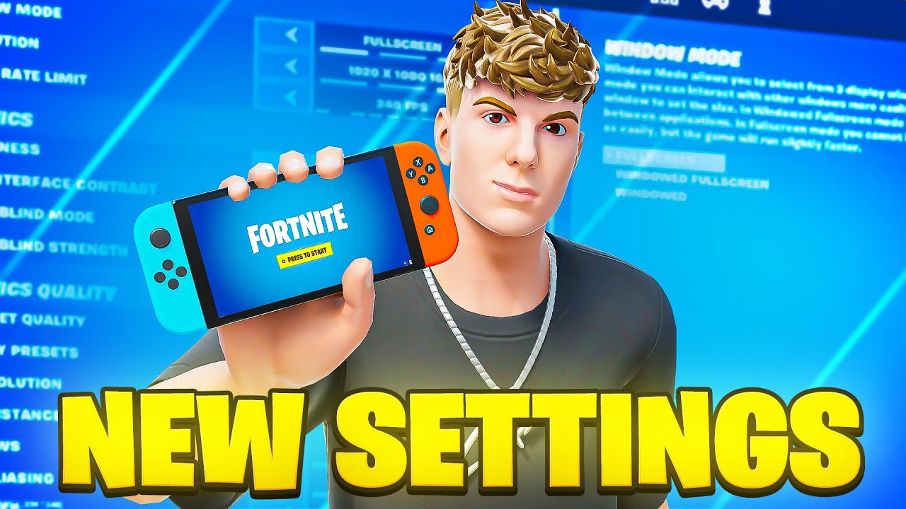 *UPDATED* BEST Nintendo Switch Settings For AIMBOT + FAST EDITS!
