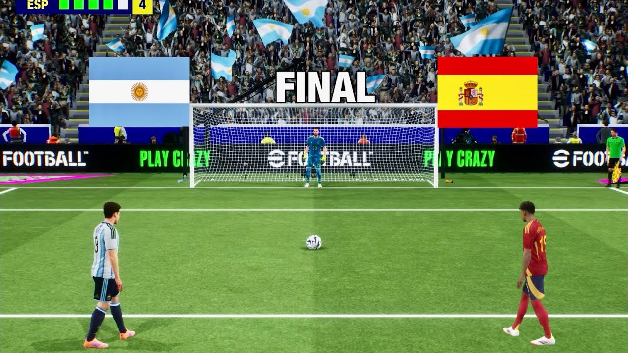 SPAIN VS ARGENTINA PENALTY SHOOTOUT | ARG VS ESP HIGHLIGHTS | eFOOTBALL