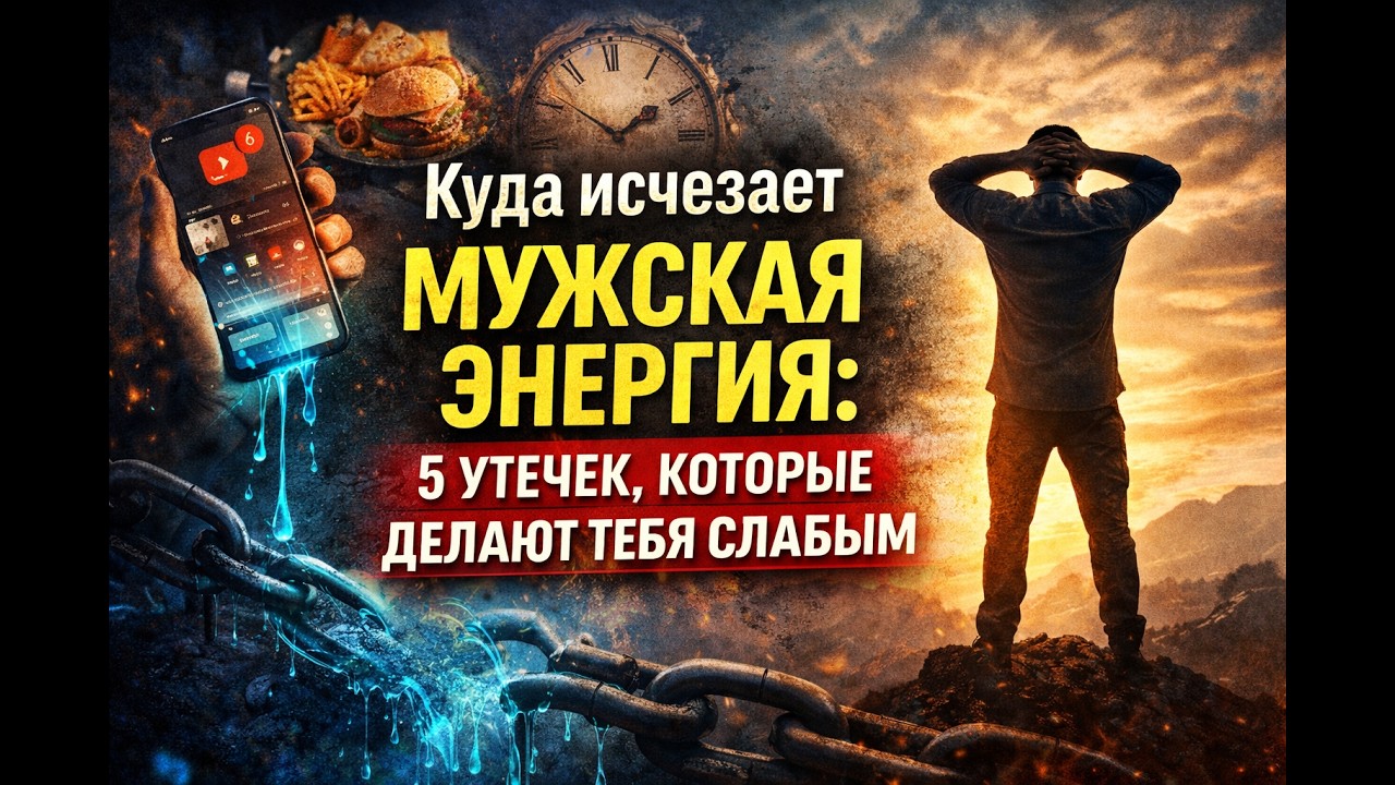 Куда исчезает мужская энергия: 5 утечек, которые делают тебя слабым