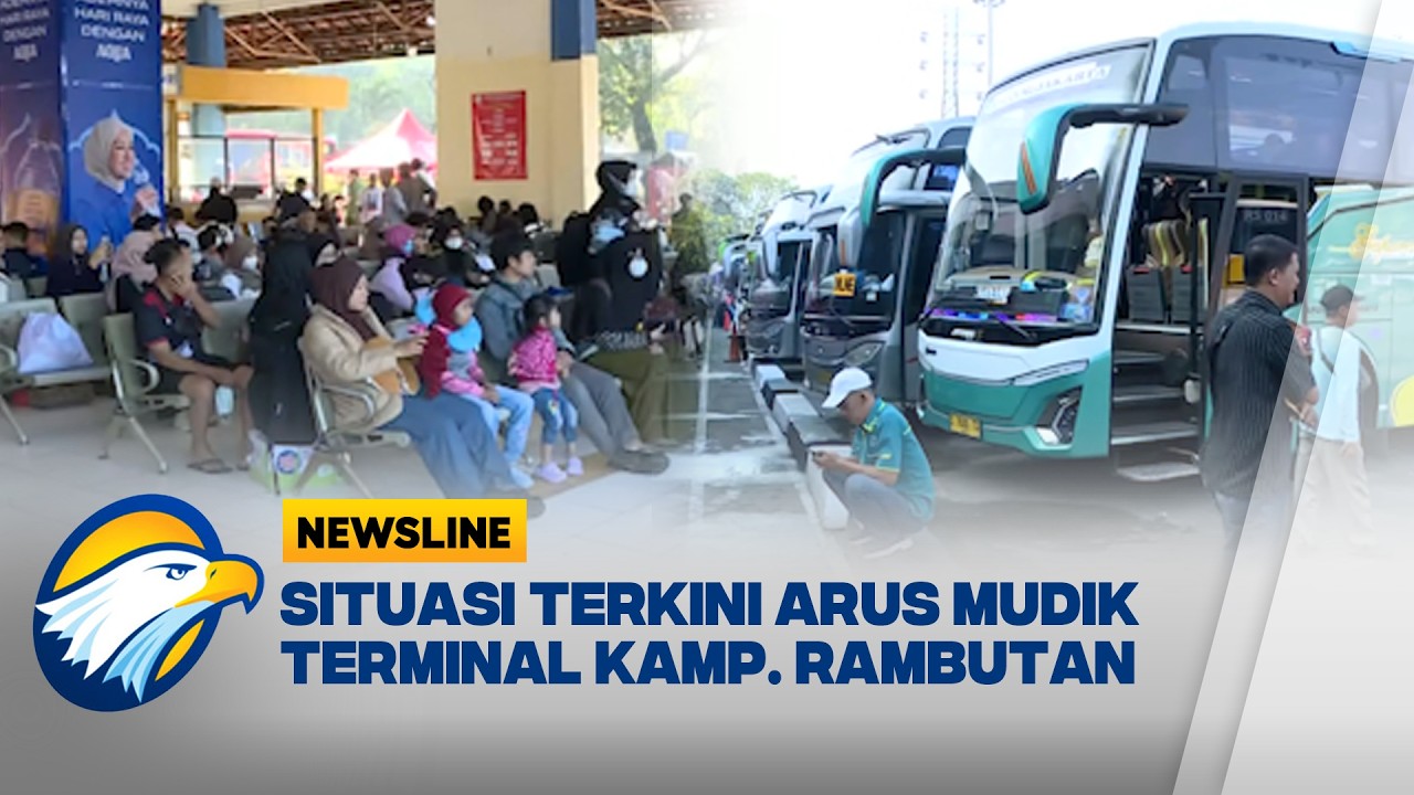 Hari Pertama Mudik Lebaran 2026: Warga Memadati Terminal Kampung Rambutan Jakarta Timur [Newsline]