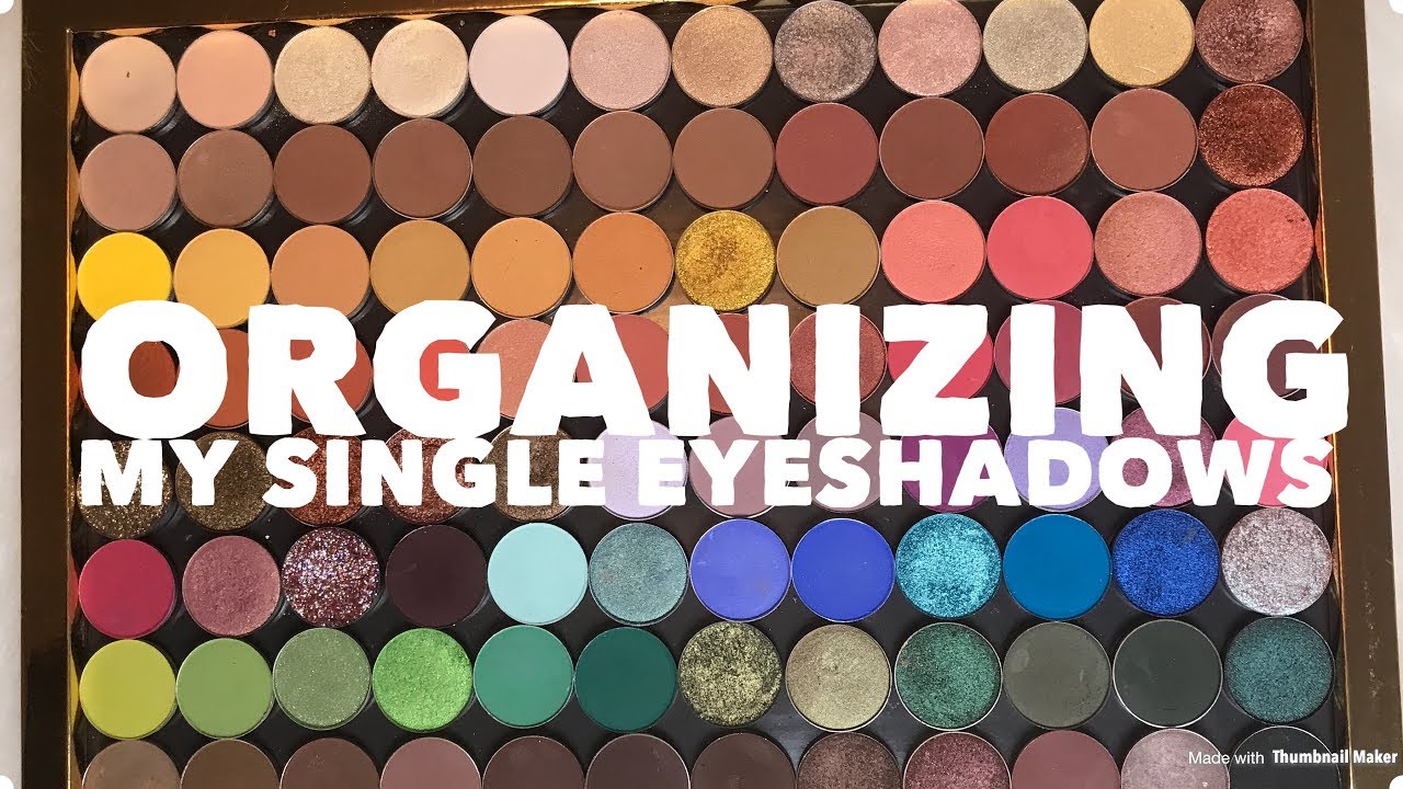 Organizing My Single Eyeshadows | Karen Harris Makeup