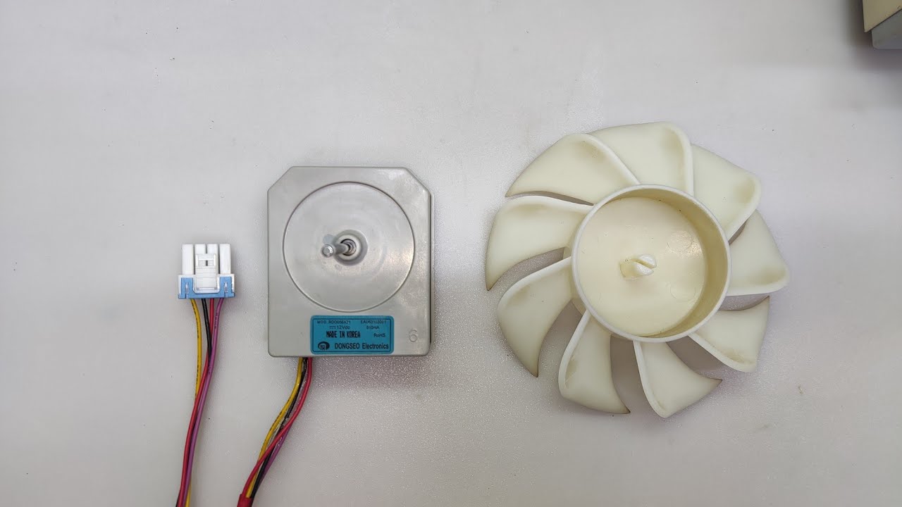Как подключит Мотор вентилятора холодильника LG к 12V