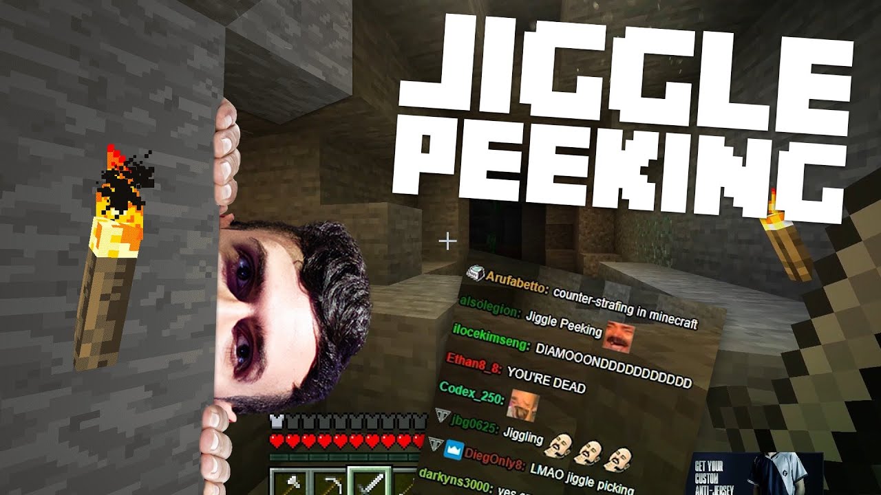 JIGGLE PEEKING Mobs in MINECRAFT! | Tarik Plays Minecraft #2