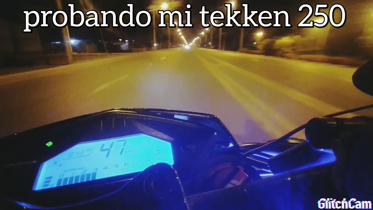 Moto tekken 250 probadita en la carretera