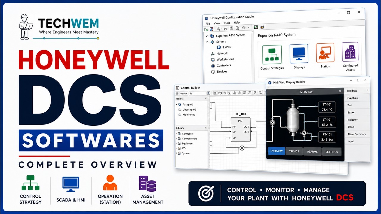 Учебное пособие по программному обеспечению Honeywell DCS: объяснение функций Control Builder, HM...