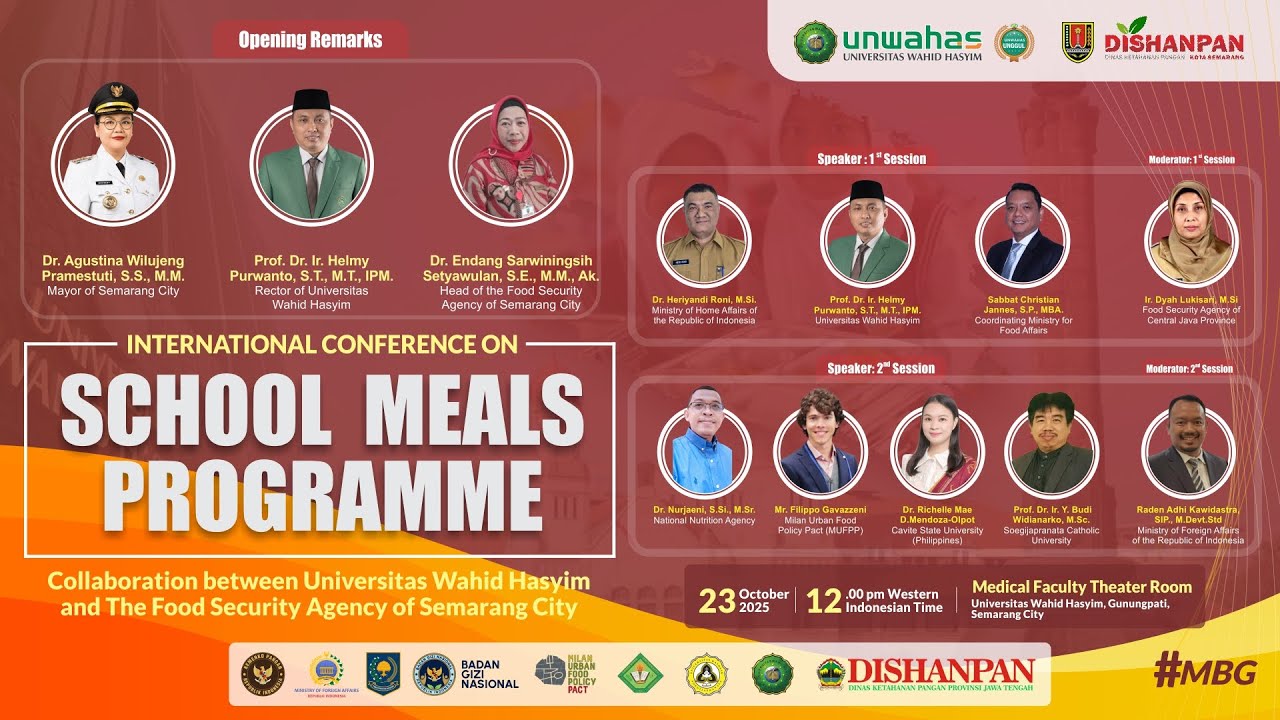 🔴[LIVE] International Seminar on School Meals Programme | MBG | UNWAHAS
