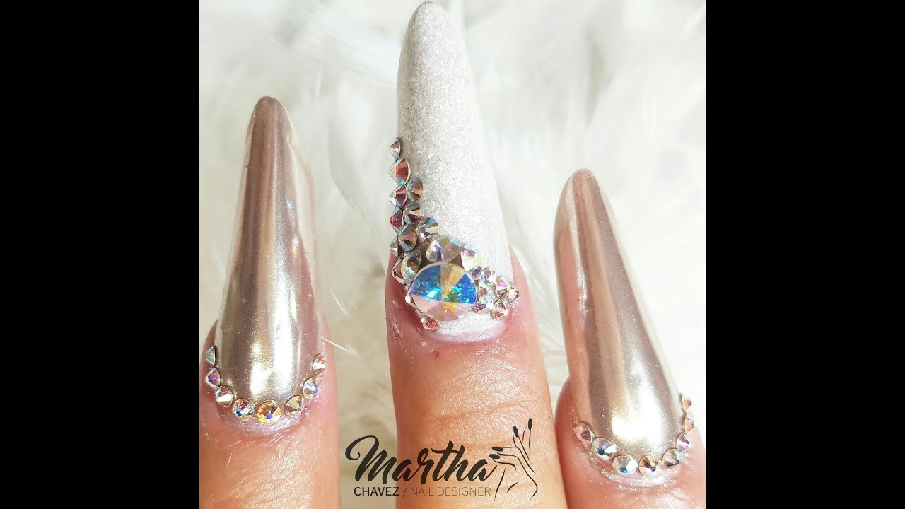 °•○Uñas Esculturales Y Effecto Chrome○•°