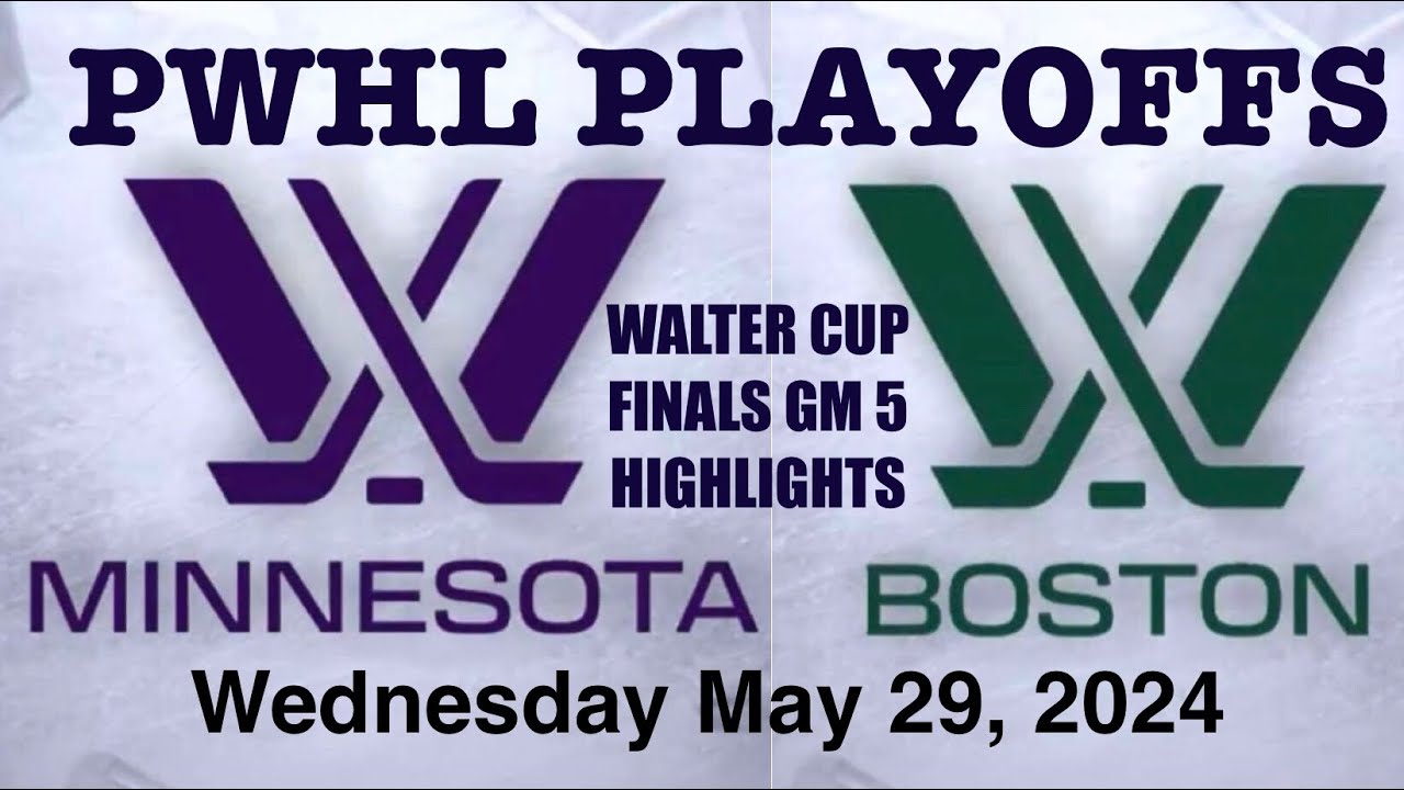 PWHL Walter Cup Finals Highlights GM 5 Minnesota vs Boston May 29, 2024