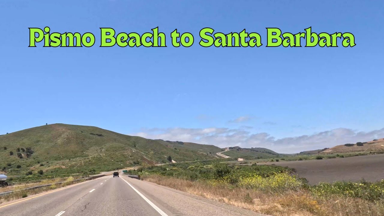 4K Scenic Drive | Pismo Beach to Santa Barbara | California Highway 1