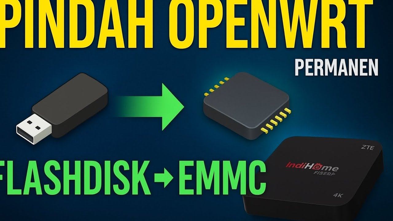 Cara Pindah OpenWRT dari Flashdisk ke eMMC STB B860H/HG680P | Install Permanen #openclash #stb 