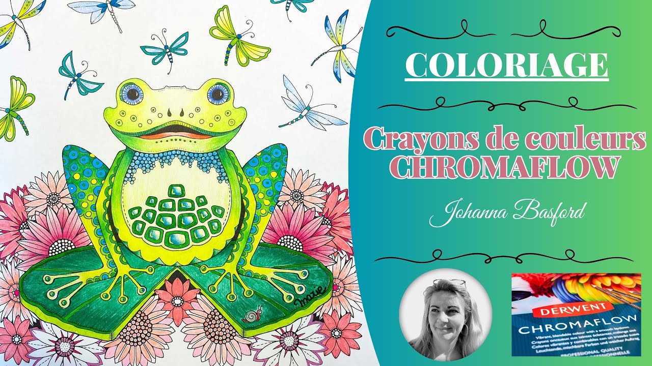 ZOOM CHROMAFLOW - Crash Test Crayons & Coloriage Johanna Basford avec Derwent en pas à pas Français