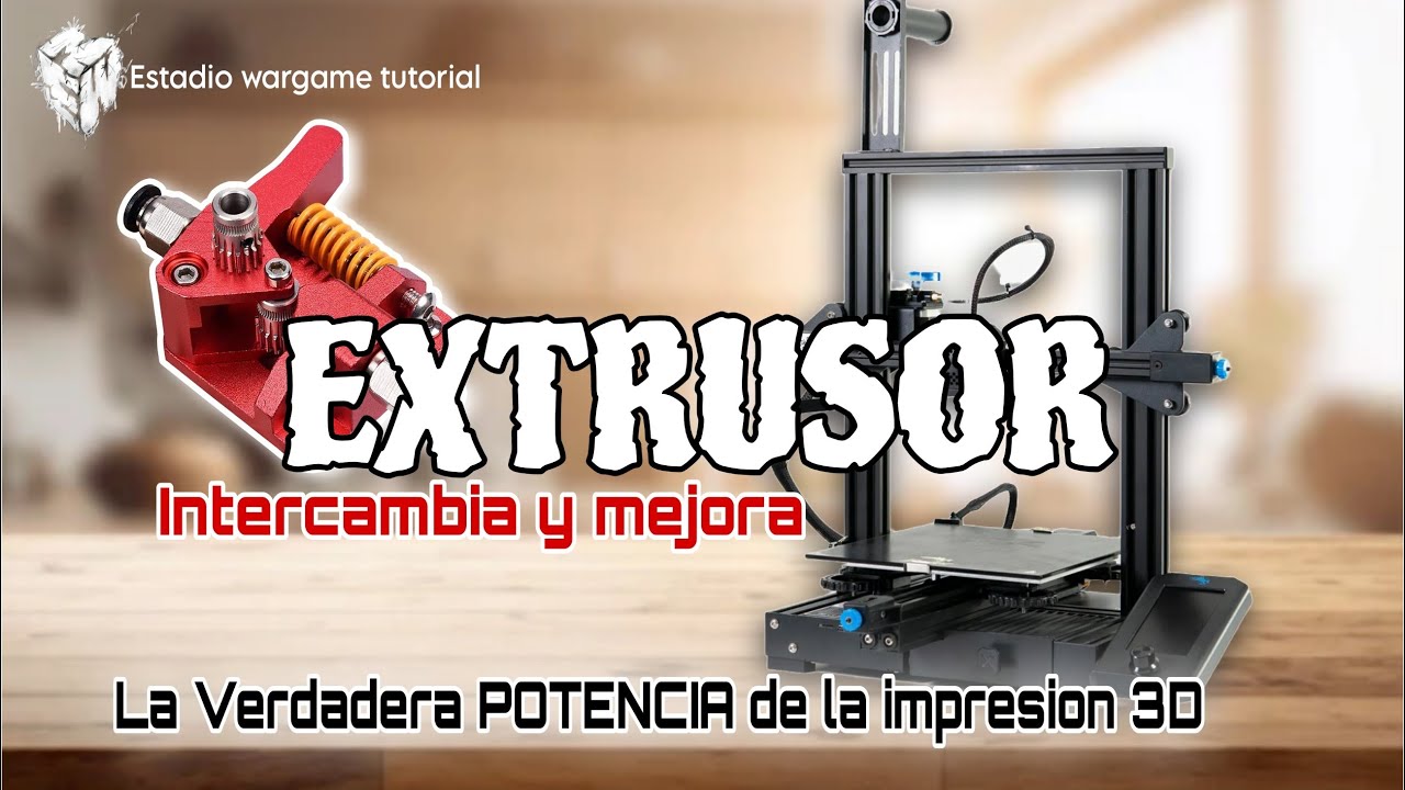TUTORIAL: COMO CAMBIAR Y MEJORAR EXTRUSOR METALICO, creality ENDER 3 V2 impresión 3D metal extruder