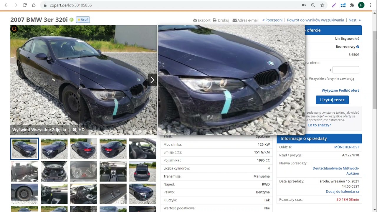 Jak tanio kupić auto w Niemczech COPART licytacje. Bez tajemnic.