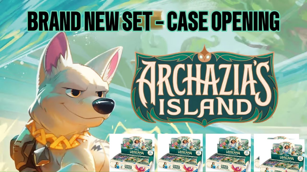 Archazia’s Island BOOSTER CASE Opening! 4 Booster Boxes, Disney Lorcana!