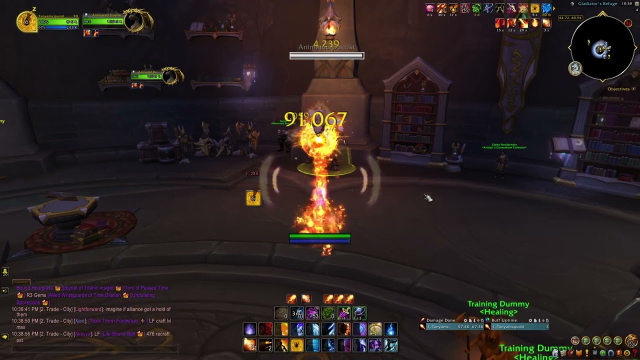 fire mage SKB with heating up start