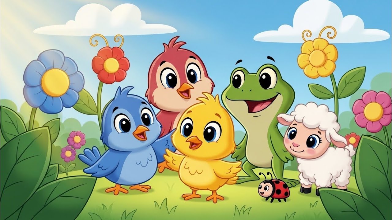 20 Cute Cartoon Friends in Full HD | Chick, Rabbit, Boy & Girl