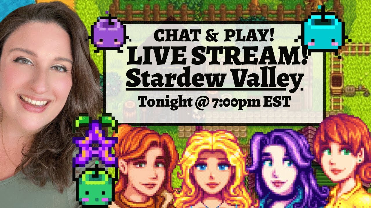 LIVE Stardew Valley Stream | Cozy Chat, Farming & Chill Vibes