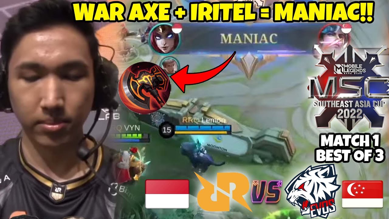 EL-CLASICO!! Iritel lemon Pake WAR AXE?? Terus MANIAC????? Ga faham gw Sama org ini!! RRQ VS EVOS SG