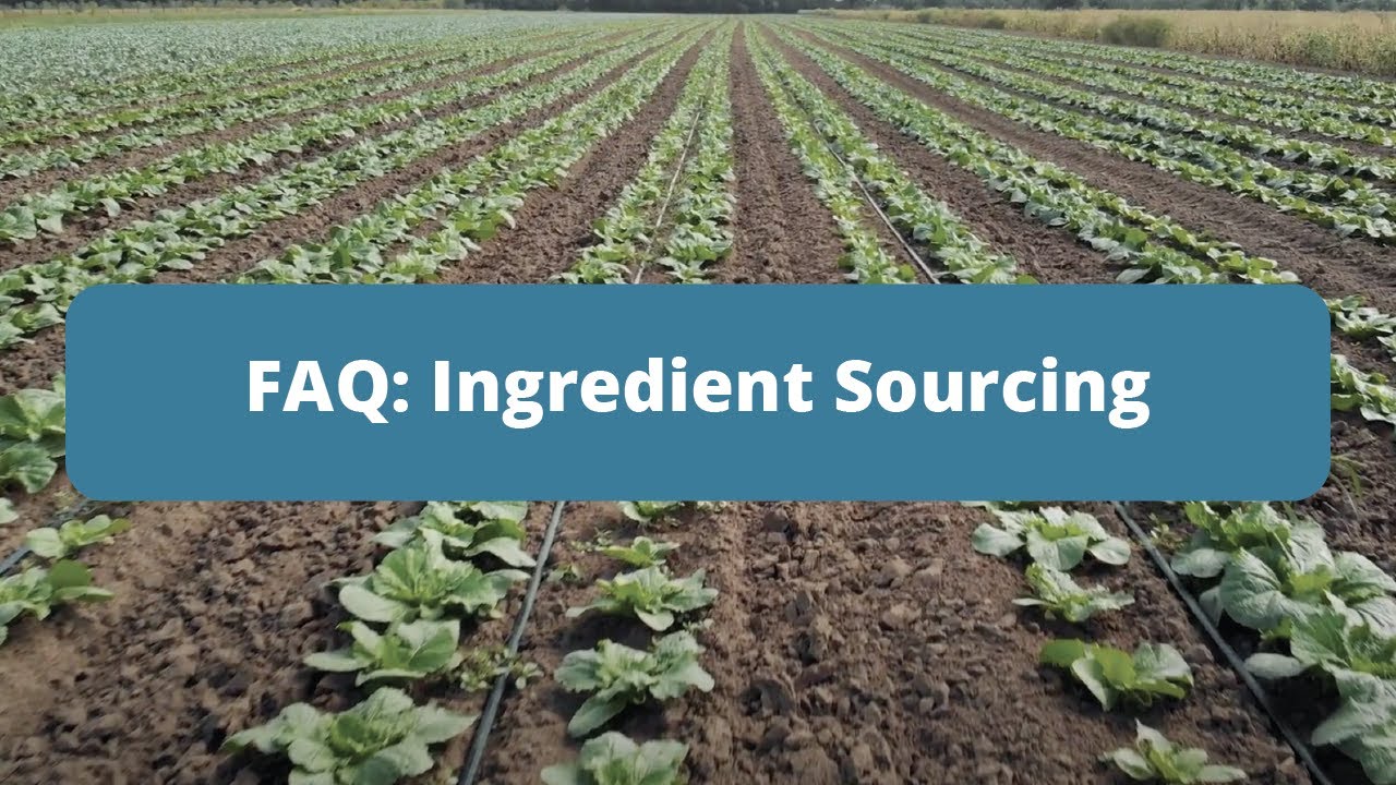 Ingredient Sourcing - Steve's Real Food