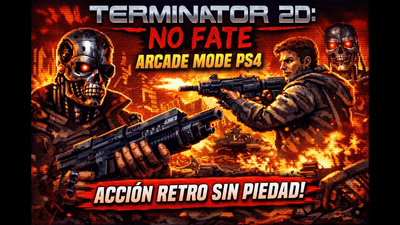 🔥 TERMINATOR 2D: NO FATE | MODO ARCADE PS4 🔥 ¡Acción retro sin piedad!