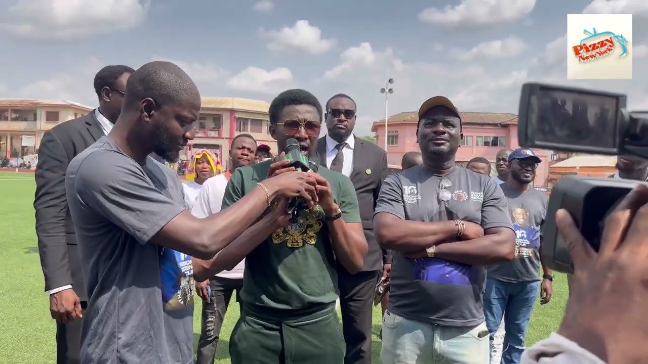 Jacob Freedom Caesar Storms Kumasi Ash Town For The Football Gala Bigups To Nana Kwame Bediako