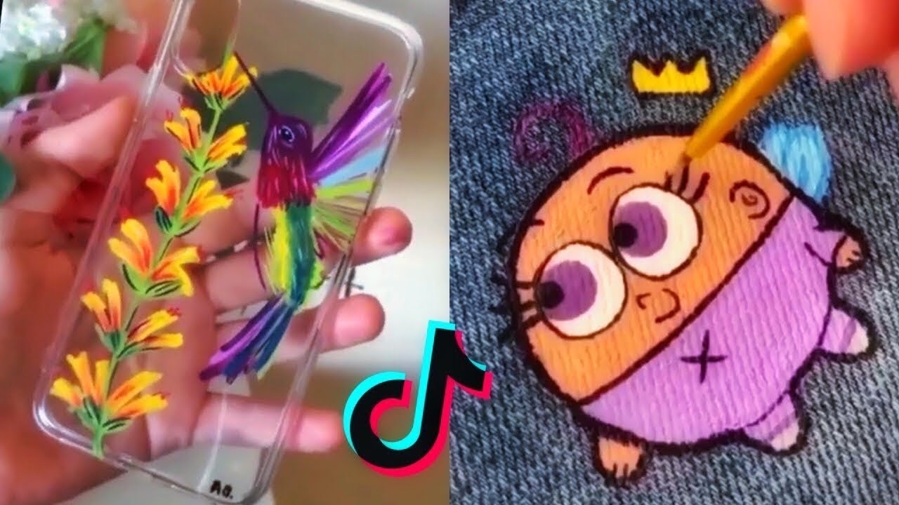 People Painting Things on TikTok for 7 Minutes Straight (Part 47)  Tik Tok Art Compilation