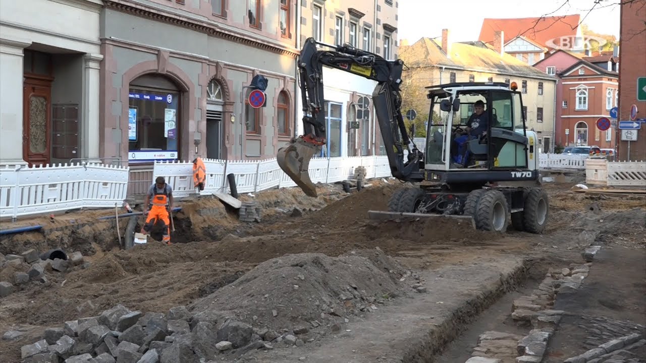 Rundgang Bauma&szlig;nahmen Wei&szlig;enfels Markt Rathaus Saalstra&szlig;e Andreas Pauditz Abteilung Tiefb