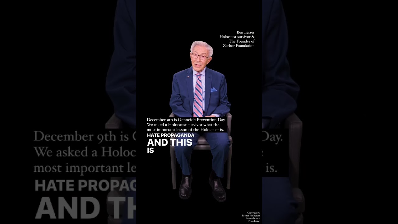 Conversation with a Holocaust Survivor in honor of Genocide Prevention Day