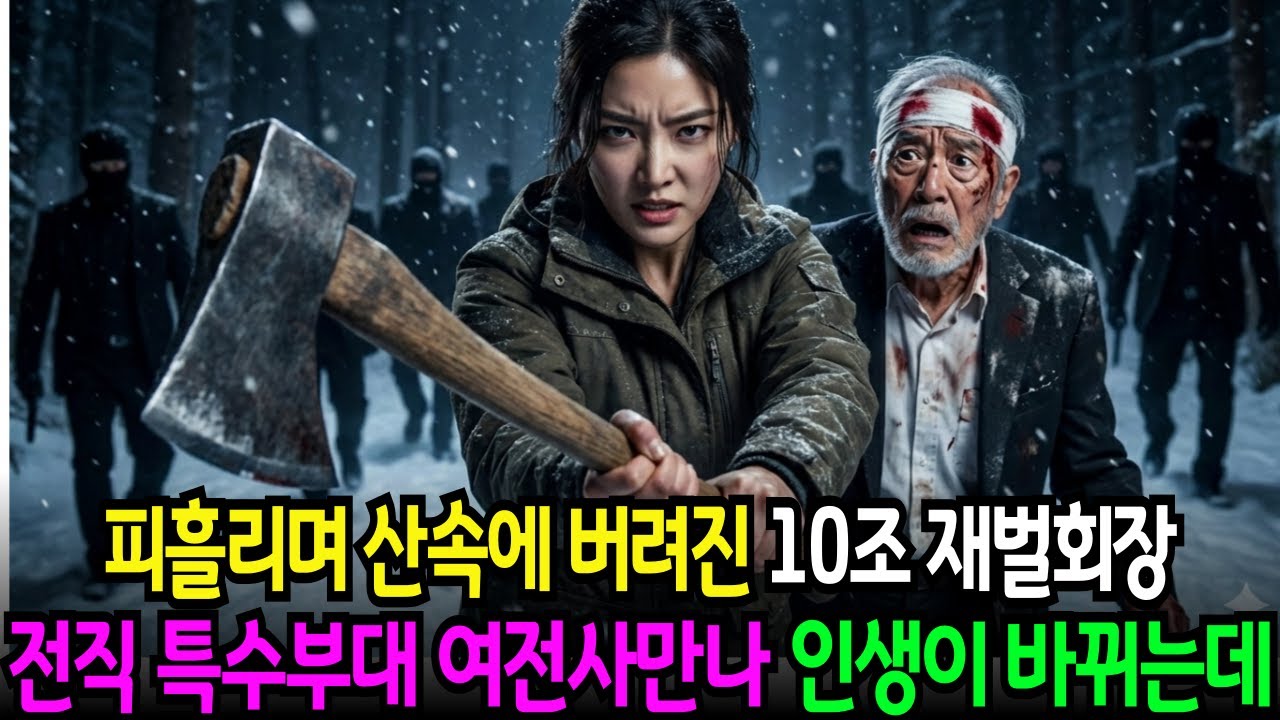 암살당해 산속에 버려진 백만장자 재벌회장 전직 특수부대 여전사가 목숨걸고 구하는데