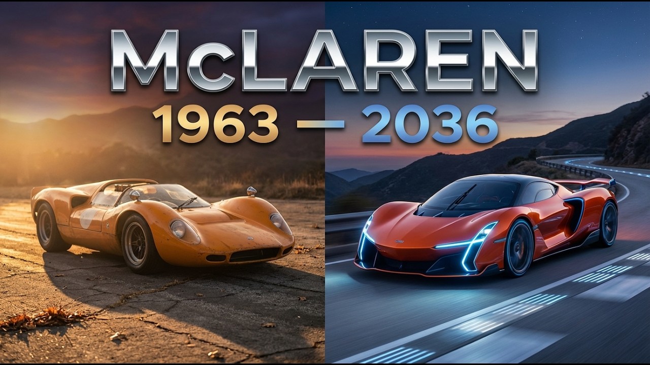 McLaren Supercar Evolution 1963 to 2036 F1 to P1 and Beyond