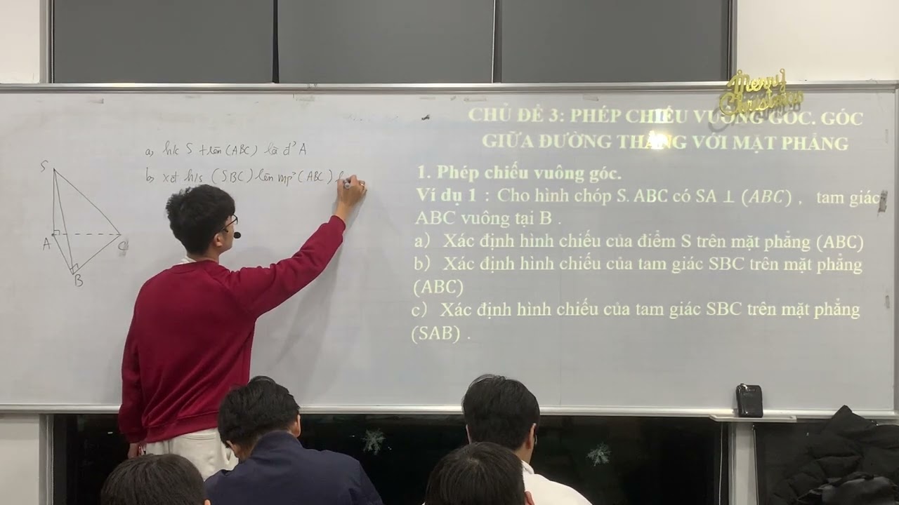 [TOÁN 11] Phép Chiếu Vuông Góc. Góc Giữa Đường Và Mặt Phẳng (SGK Mới) | Toán Thầy Thịnh