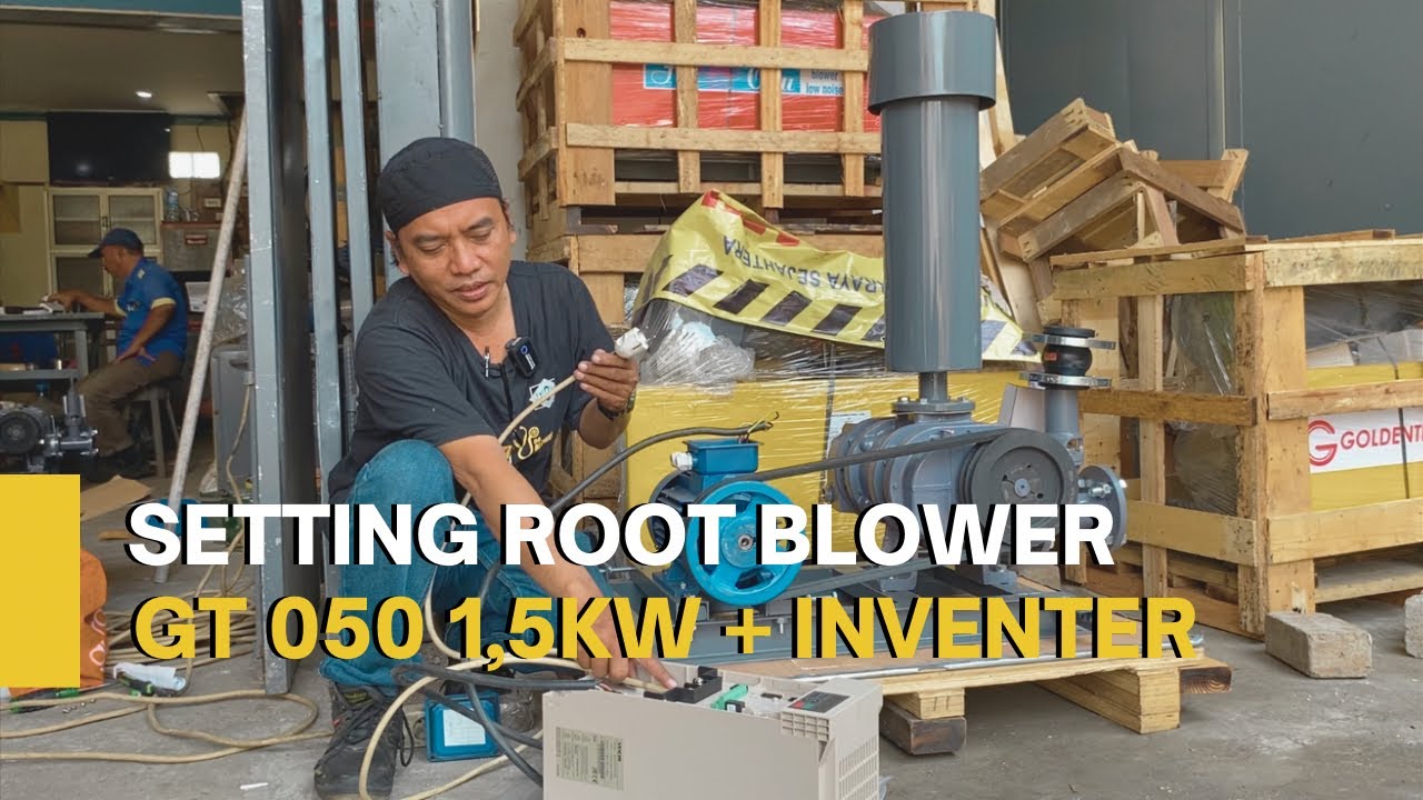 Test Running Goldentech GT 50 1,5 KW + Inventer Veichi
