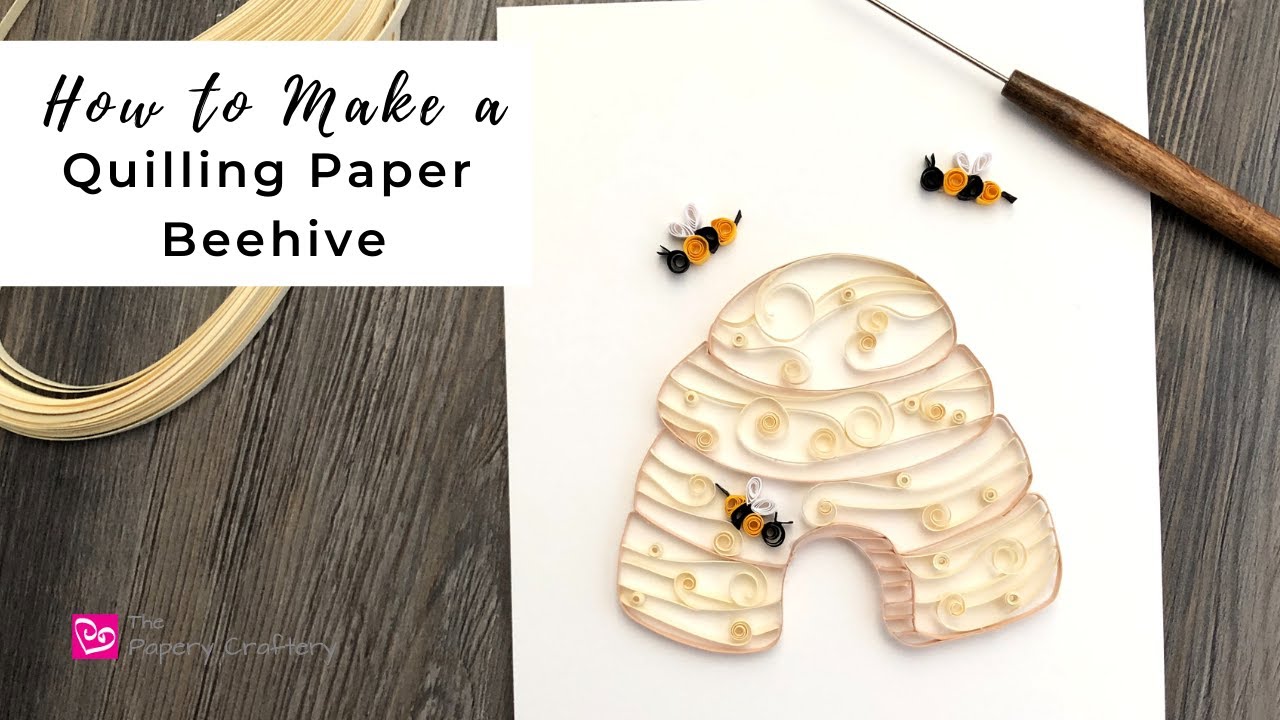 How to Make a Quilling Paper Beehive with Tiny Bees | Quilling Projects for Beginners