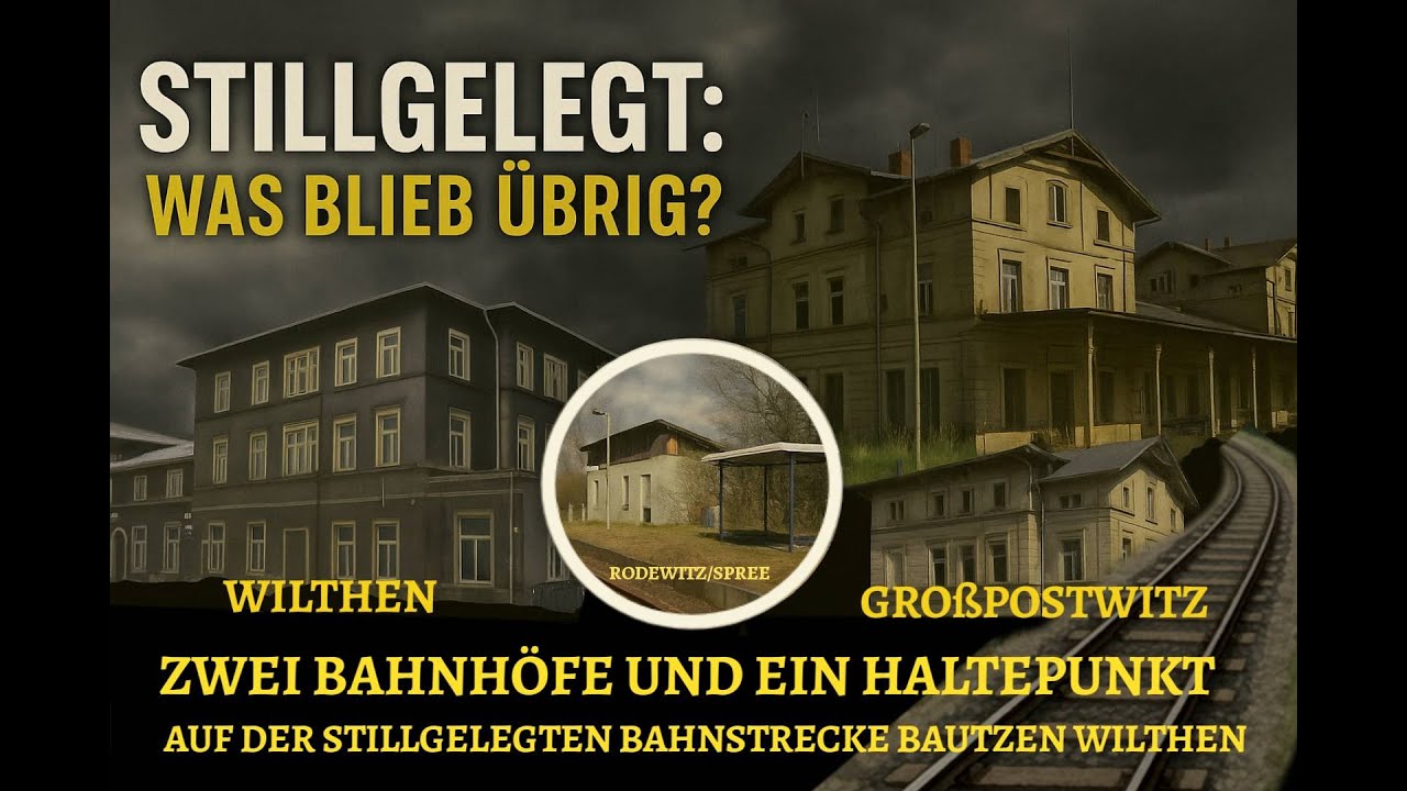 Zwei Bahnhöfe und ein Haltepunkt auf der stillgelegten Bahnstrecke Bautzen   Wilthen