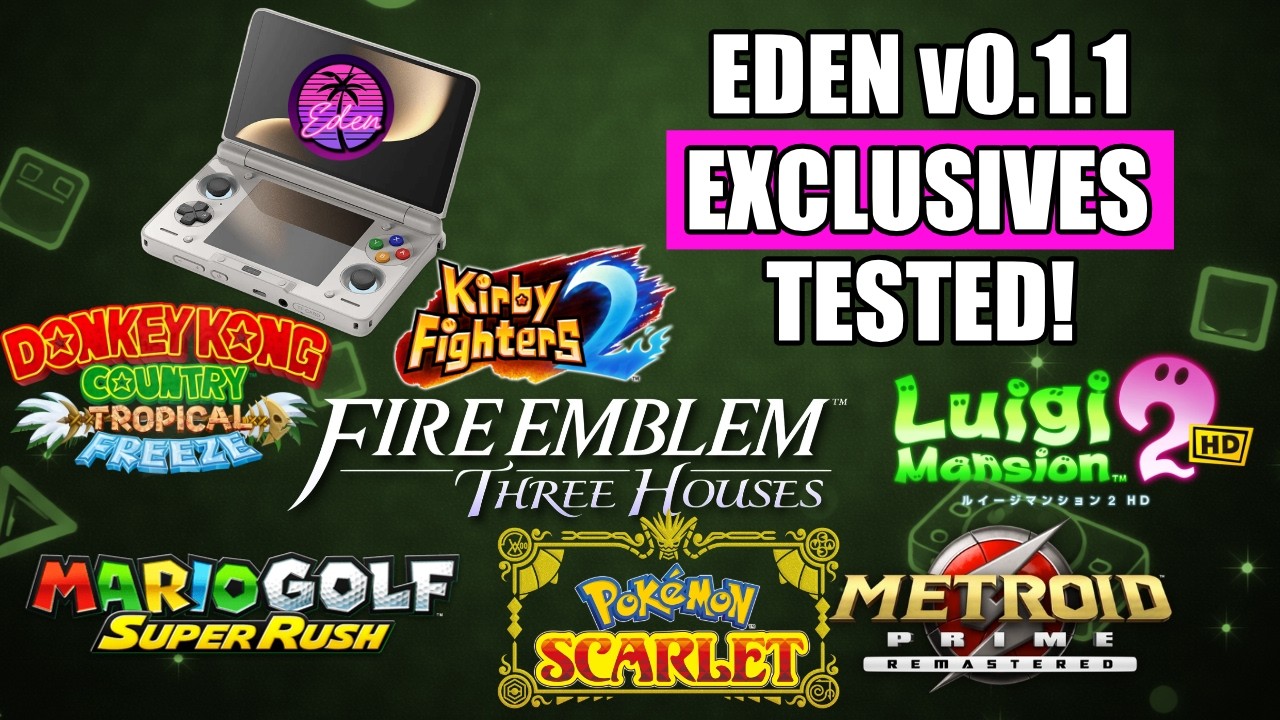 Pokémon Scarlet & Other Switch Exclusives Tested on AYN Thor | Eden 0.1.1