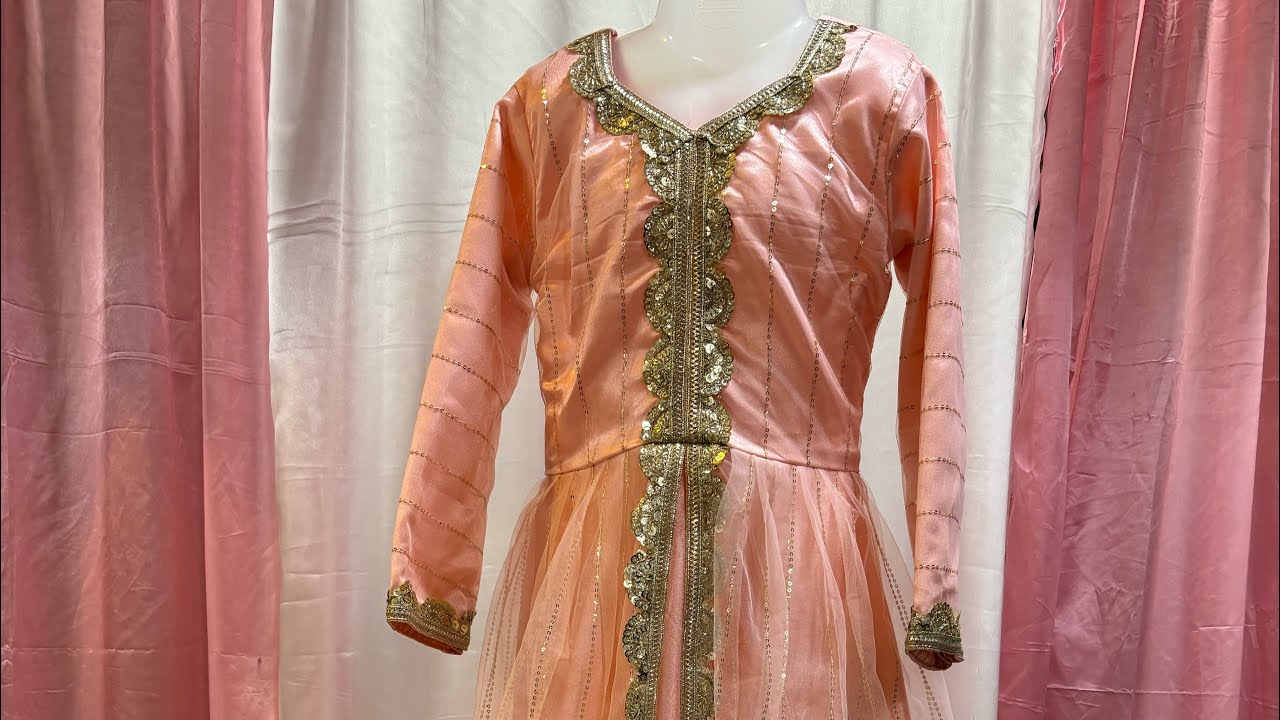 Eid 🌙 outfit | Mastani style gown cutting and stitching | front open gown cutting and stitching.